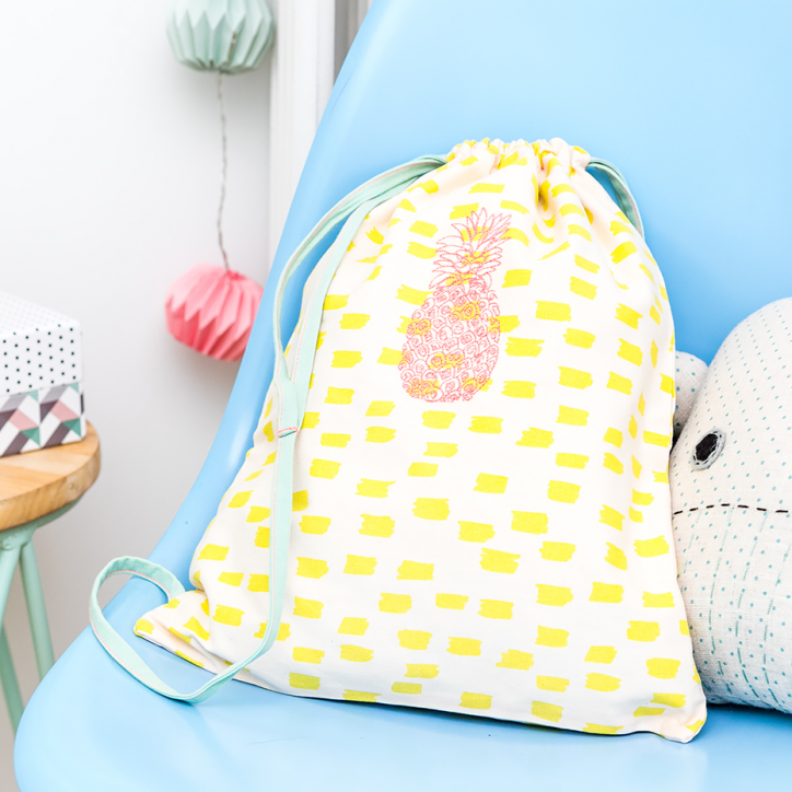 Sac à dos - ananas brodé
