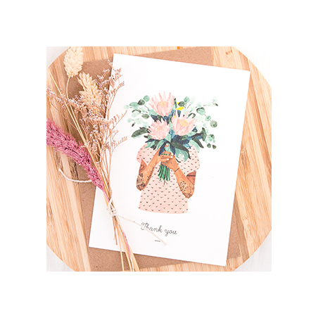 Card - Tattoo girl (merci)