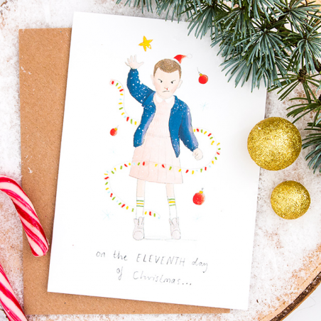 Christmas card - Eleventh day of Christmas