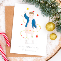 Carte de Noël - Eleventh day of Christmas