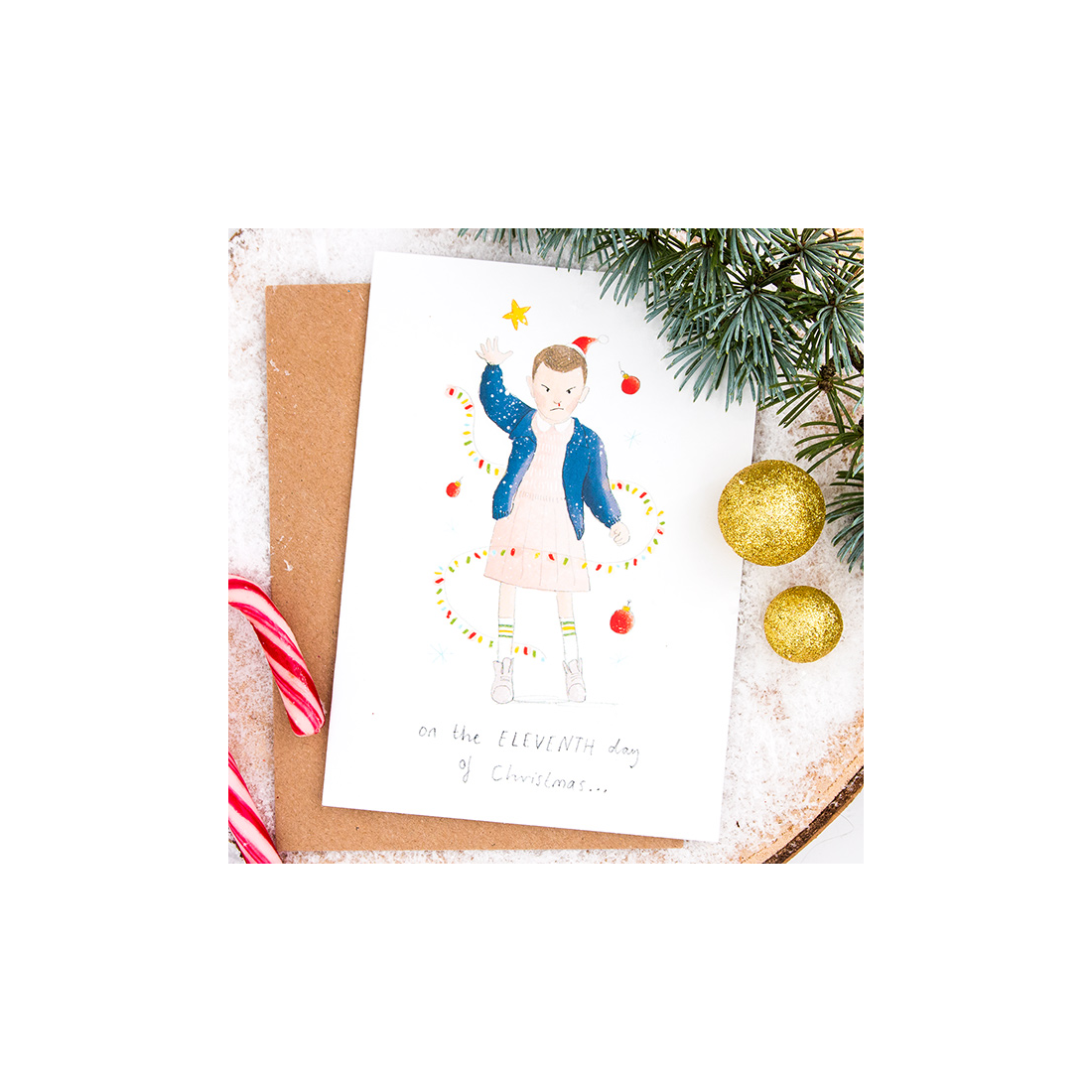 Carte de Noël - Eleventh day of Christmas