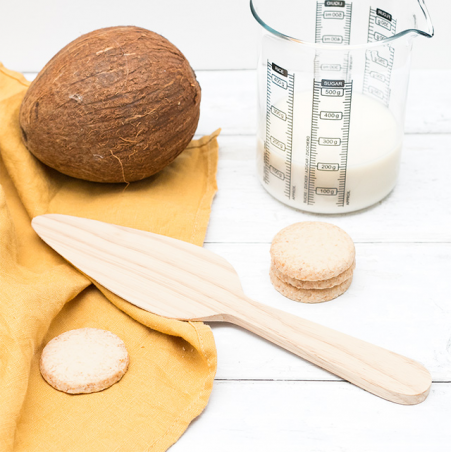Spatule en bois d'hévéa