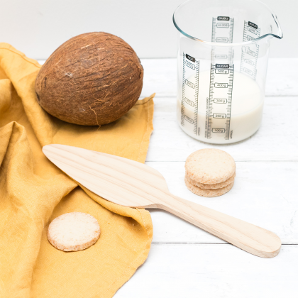Spatule en bois d'hévéa