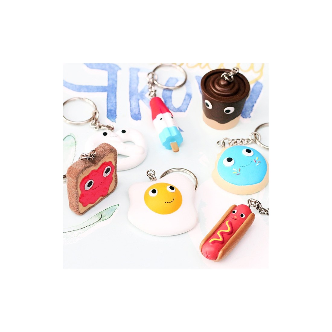 Yummy world keychain v.2
