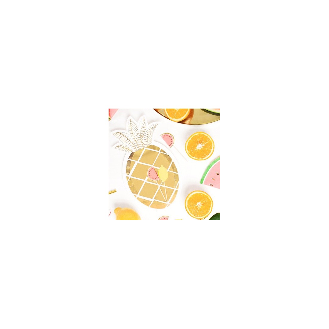 Assiettes en carton - Pineapples