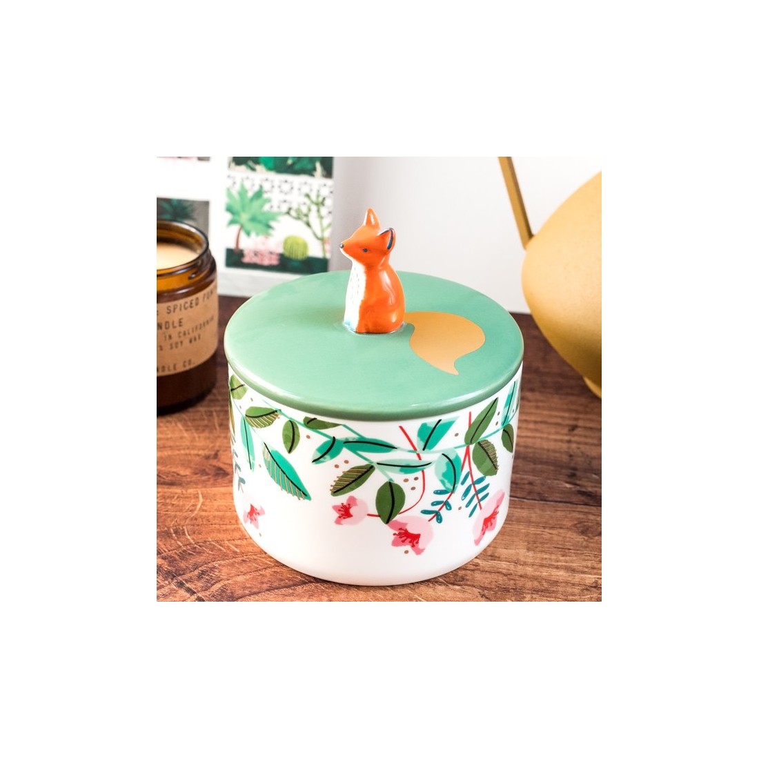 Porcelain box - Secret garden (fox)