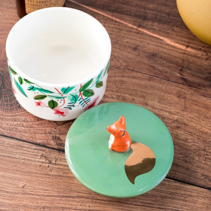 Porcelain box - Secret garden (fox)