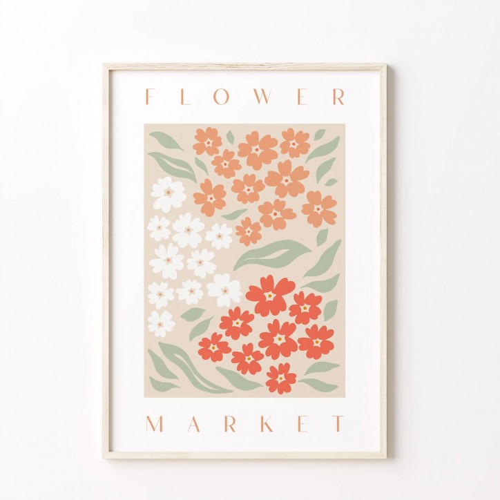 Affiche - Flower market (petites fleurs)
