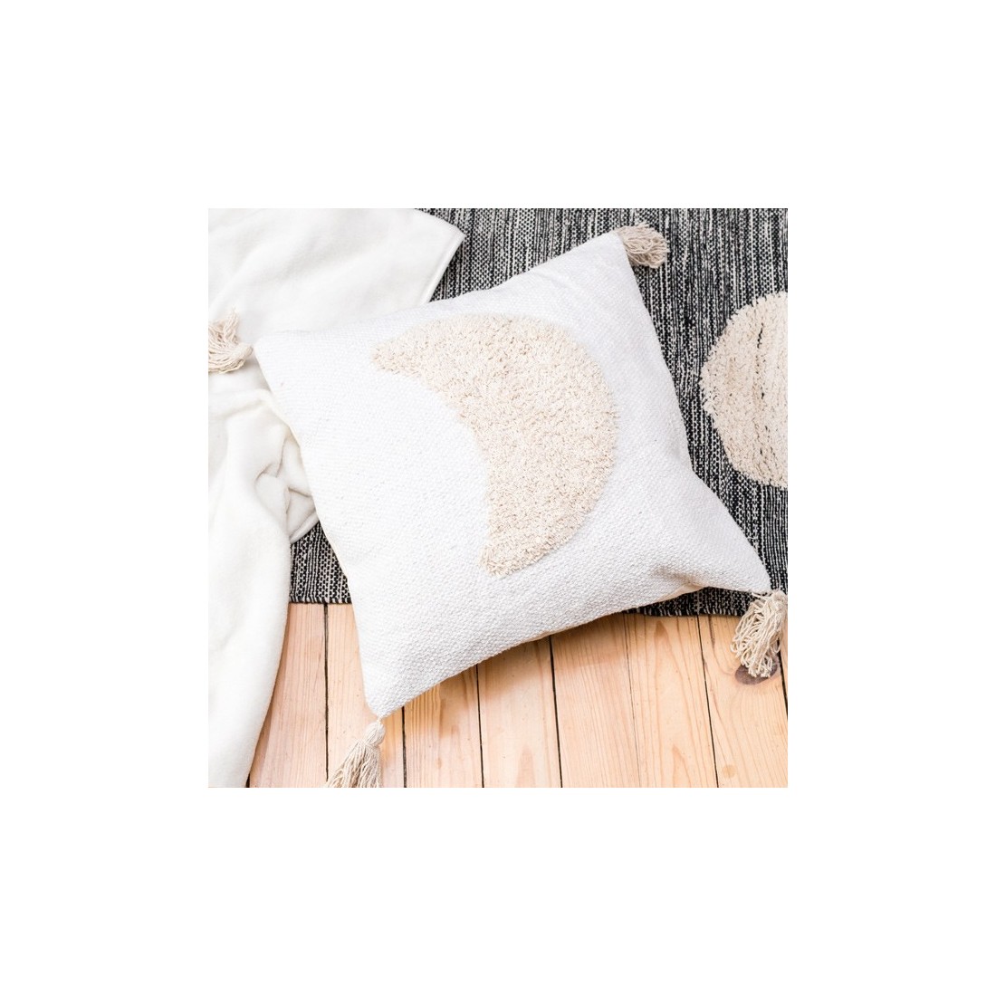 Coussin - Croissant de lune (blanc)