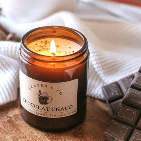 Bougie Leaves & Co - Chocolat chaud