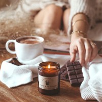 Bougie Leaves & Co - Chocolat chaud
