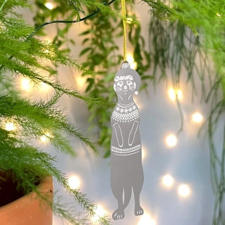Déco de Noël pour plantes - Plant animals (suricate)