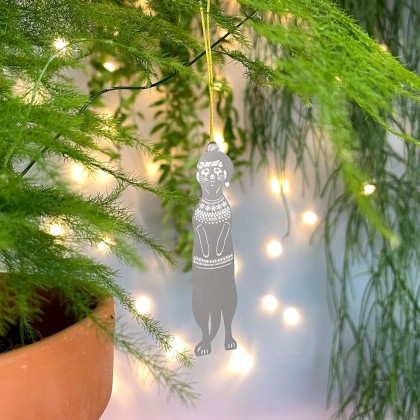 Déco de Noël pour plantes - Plant animals (suricate)