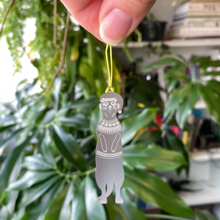 Déco de Noël pour plantes - Plant animals (suricate)