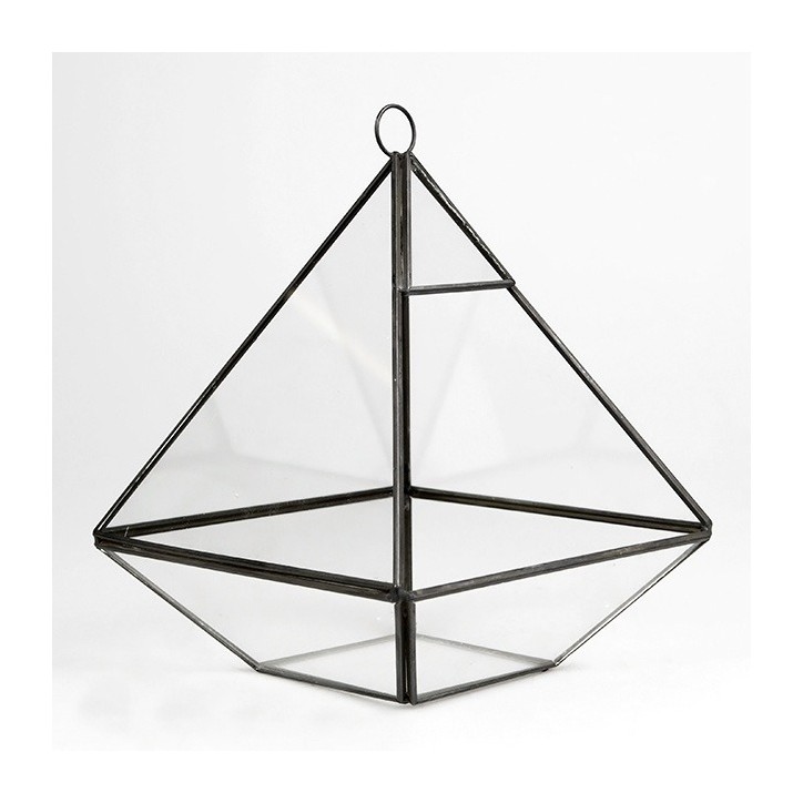 Black pyramid terrarium