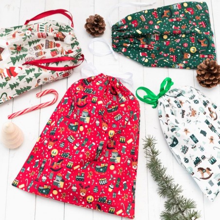Pochette cadeau en coton réutilisable