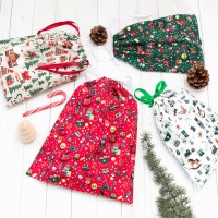 Pochette cadeau en coton réutilisable