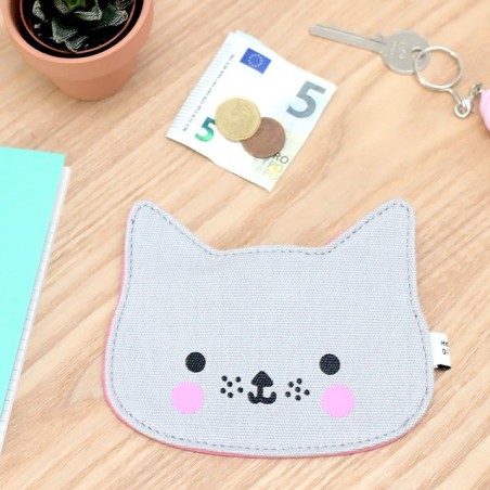 Porte-monnaie - Petit chaton gris