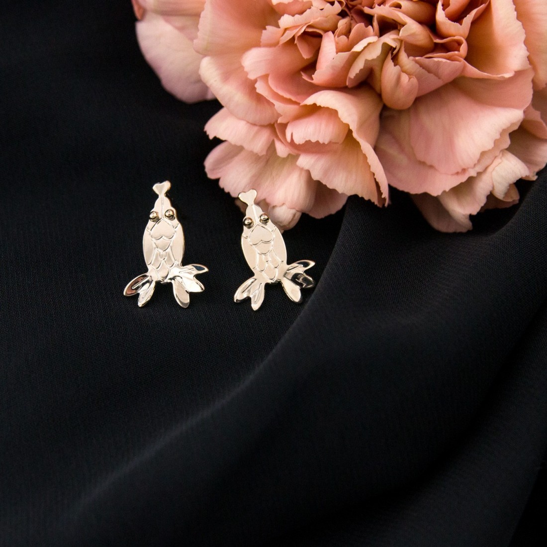 Boucles d'oreilles - Tête de serpent
