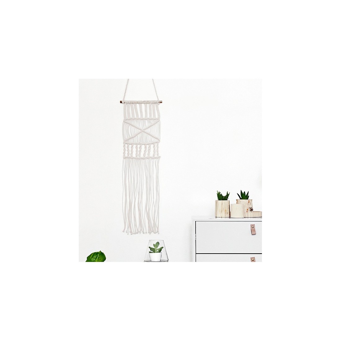 Wall hangers - ivory