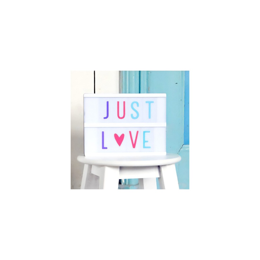 Lightbox pastel letters set