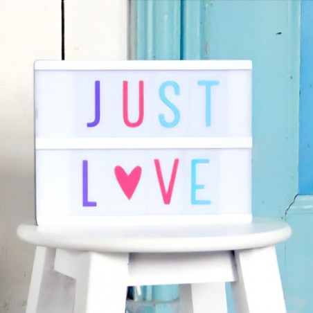 Lightbox pastel letters set