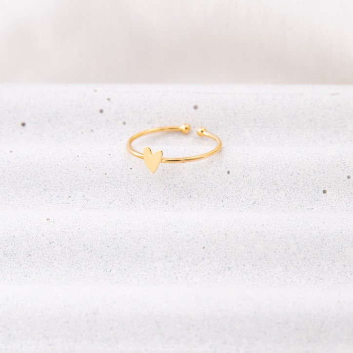 Bague coeur - Grant (or)