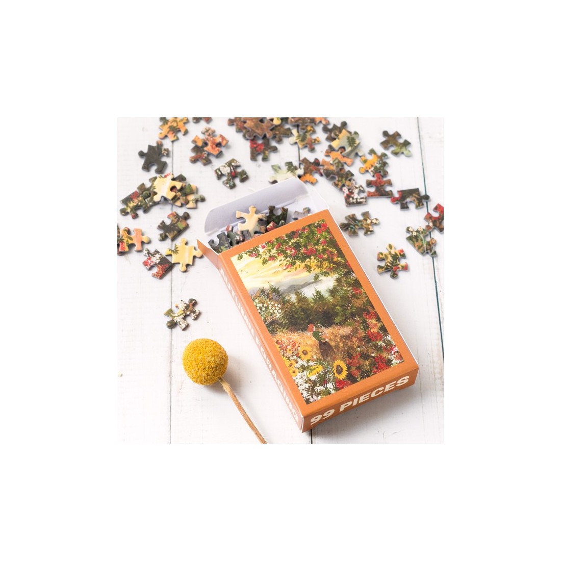 Trevell mini jigsaw puzzle - Autumn foraging