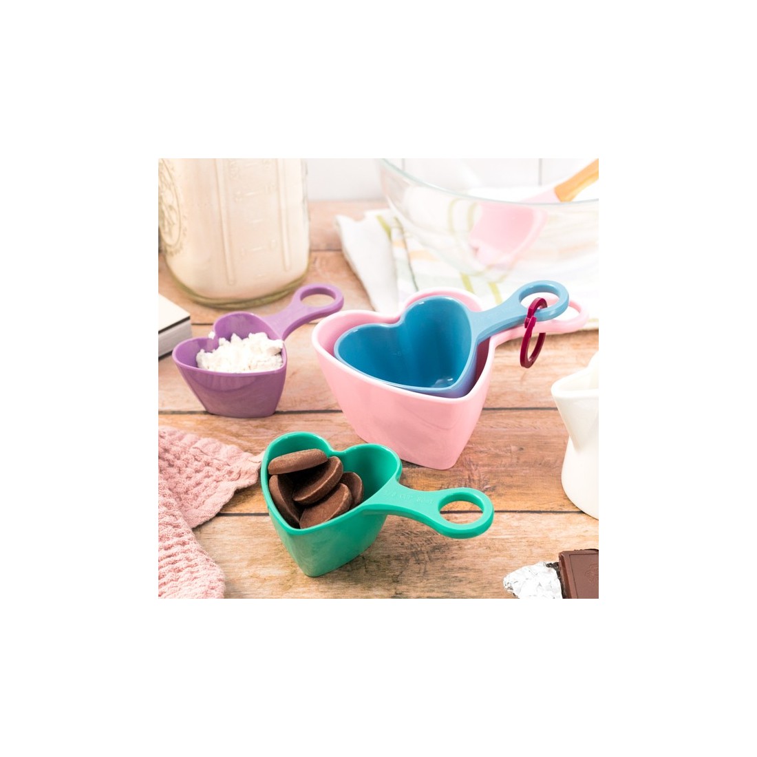 Set de cups à mesurer - Coeurs