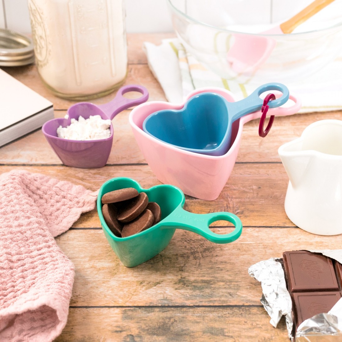 Set de cups à mesurer - Coeurs