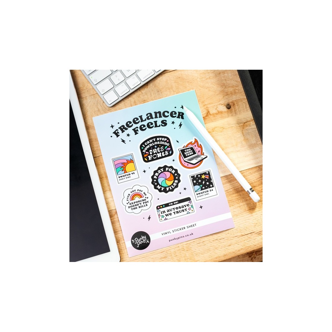 Sticker sheet - Freelancer feels