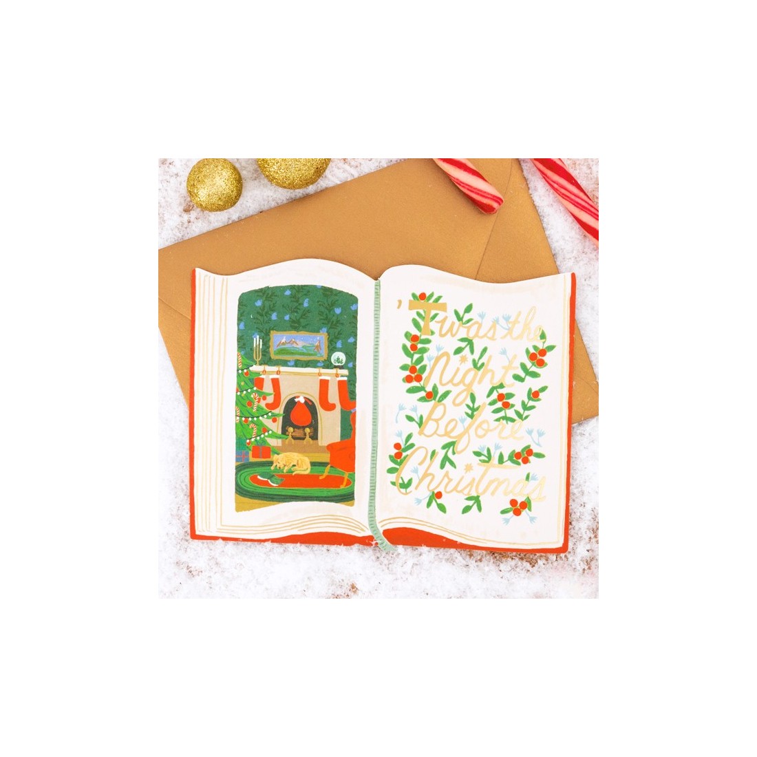 Carte de Noël - Twas the night before Christmas