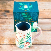 Pichet en porcelaine - Jardin secret (hibou)