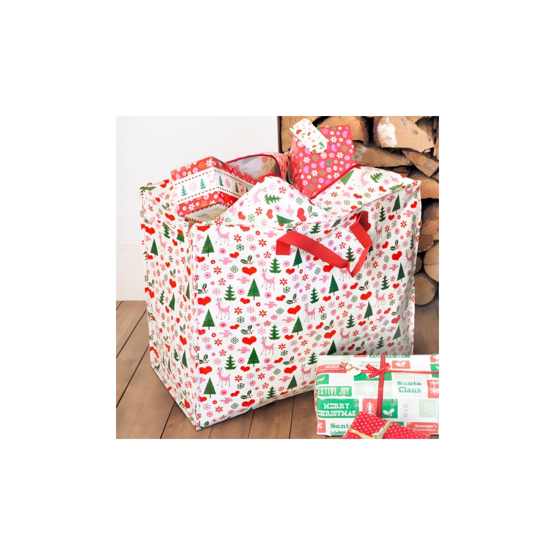 Sac de rangement géant - Noël 50's