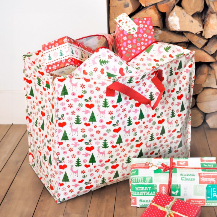 Jumbo storage bag - Noël 50's
