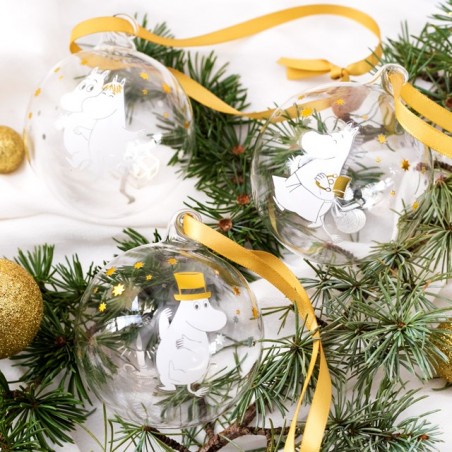 Moomin Christmas ball set - Sparkling stars
