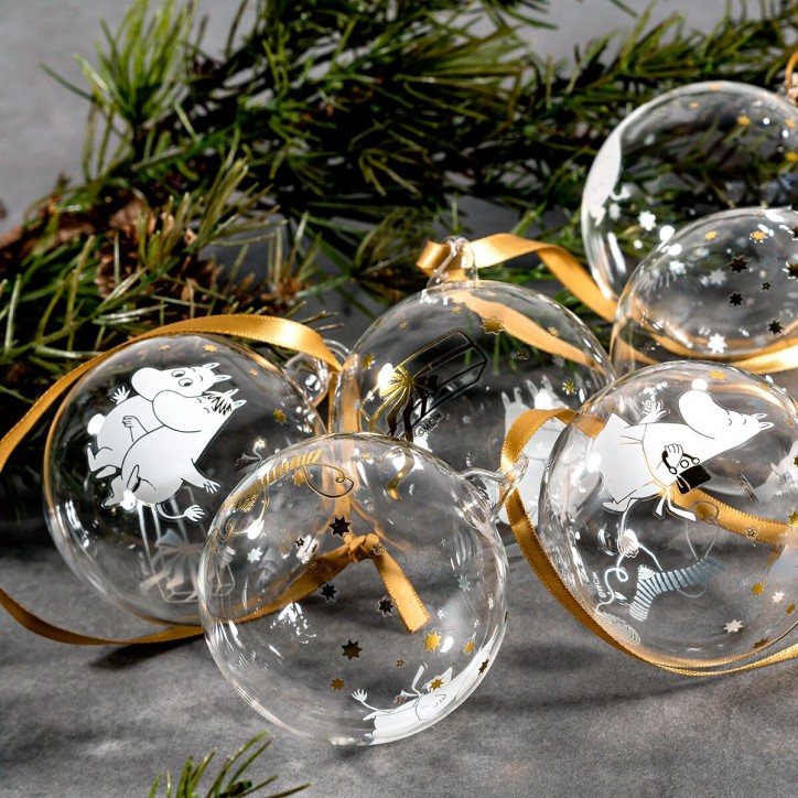 Set de boules de Noël Moomin - Sparkling stars