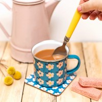 Enamel mug - Retro flowers