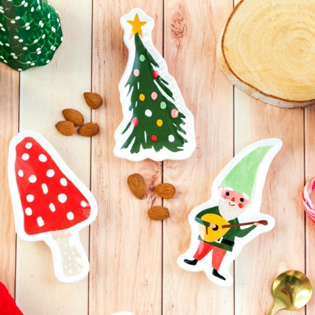 Set de 3 coupelles - Gnome for the holidays 