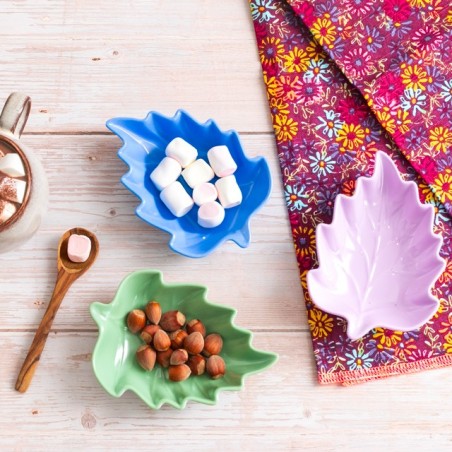 Set de 3 coupelles en mélamine - Feuilles