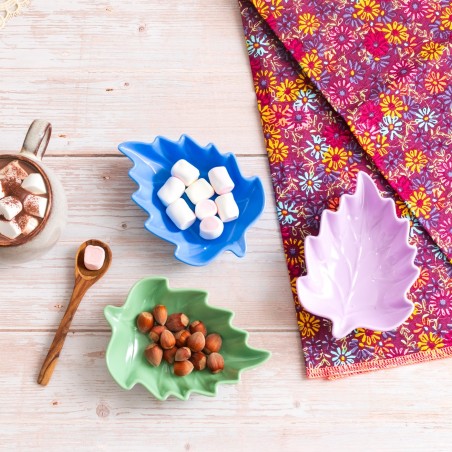 Set de 3 coupelles en mélamine - Feuilles