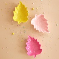 Set de 3 coupelles en mélamine - Feuilles
