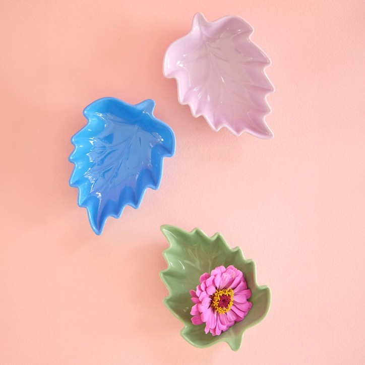 Set de 3 coupelles en mélamine - Feuilles
