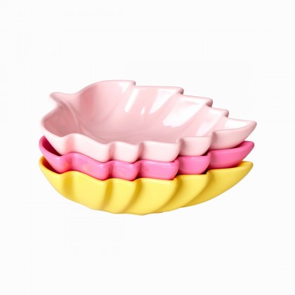 Set de 3 coupelles en mélamine - Feuilles
