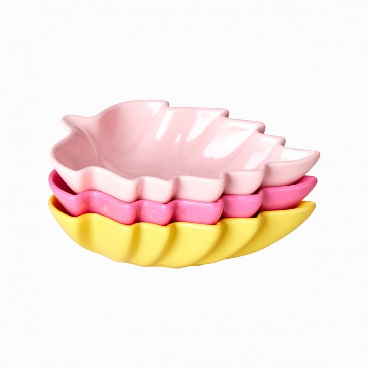 Set de 3 coupelles en mélamine - Feuilles
