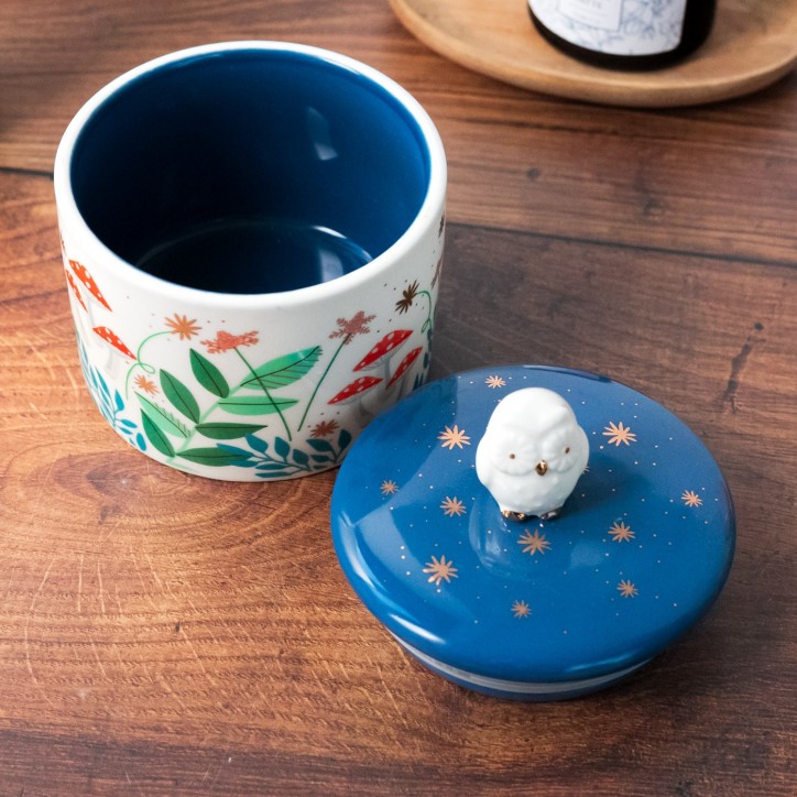 Porcelain box - Secret garden (owl)