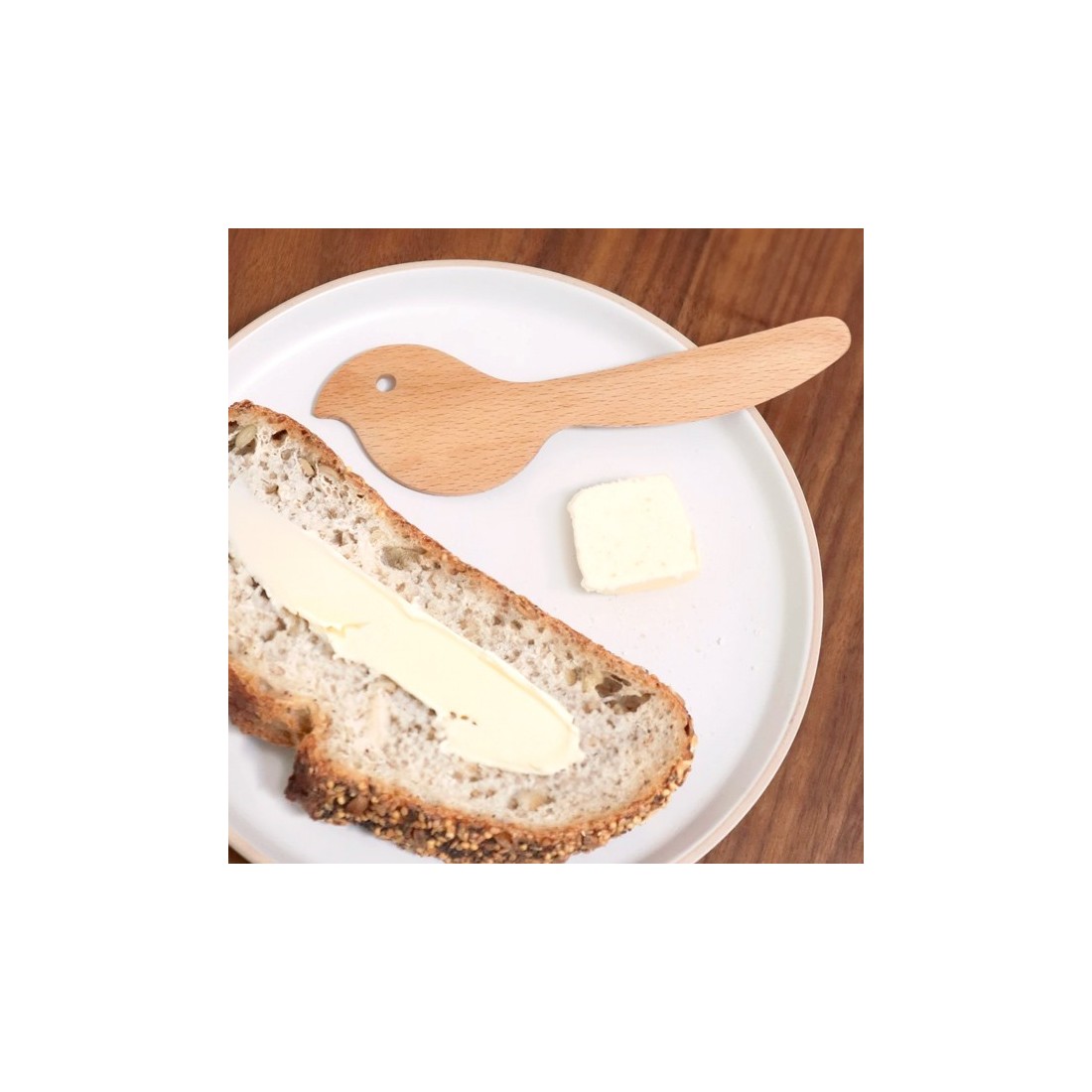 Wooden butter knife - Bird