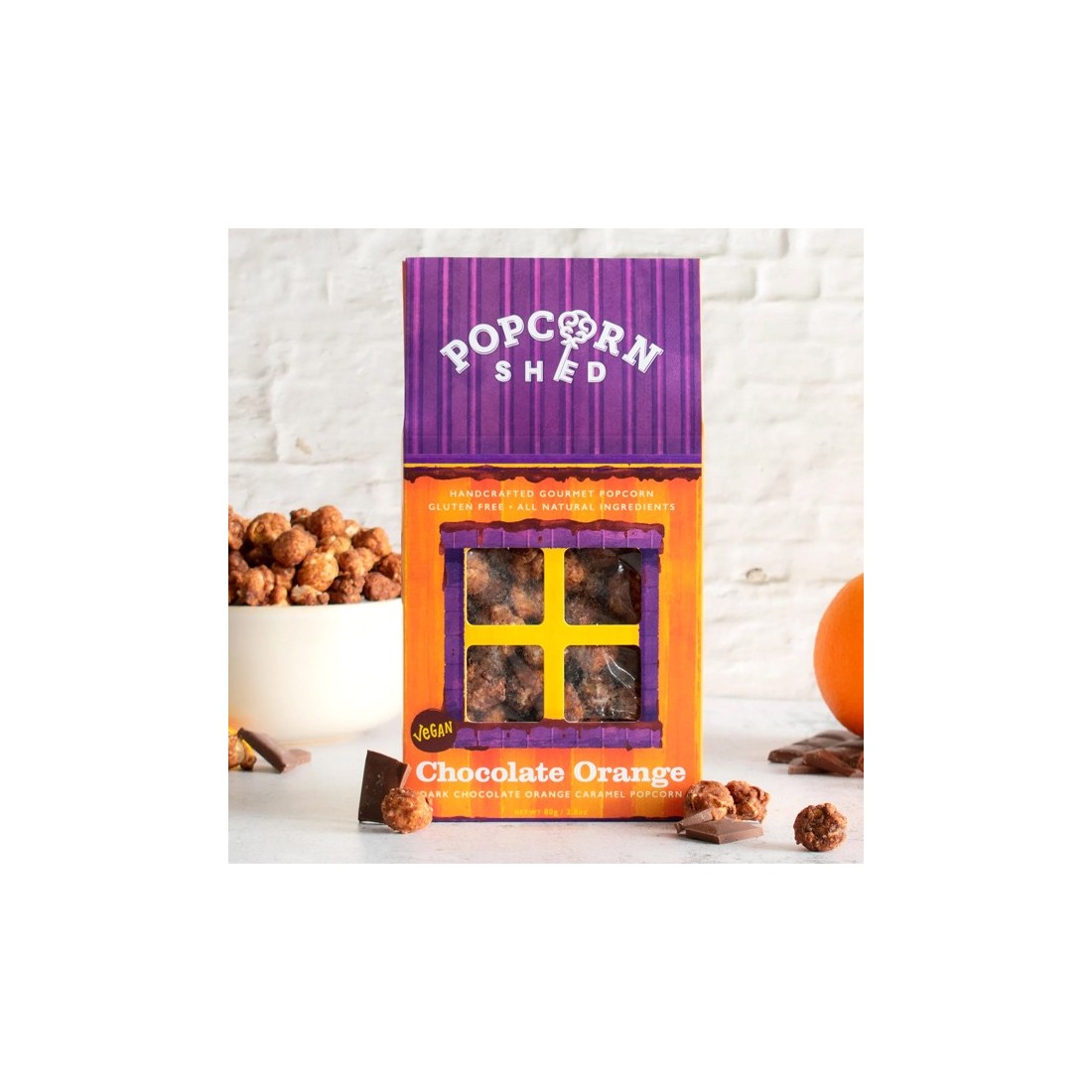 Maison Popcorn Shed - Orange - chocolat Maison Popcorn Shed - Orange - chocolat
