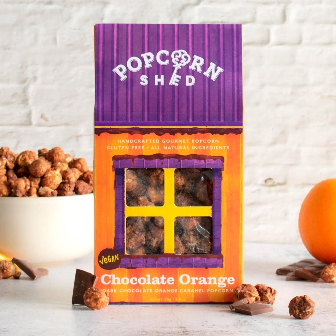 Maison Popcorn Shed - Orange - chocolat Maison Popcorn Shed - Orange - chocolat