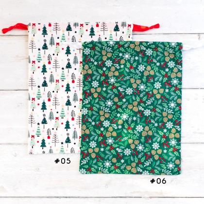 Pochette cadeau en coton réutilisable
